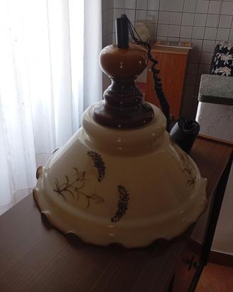 lampadario vetro murano dipinto a mano