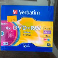 Verbatim DVD+RW 4x-confezione da 5 dischi riscrivi