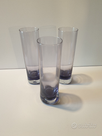 Bicchieri in cristallo colore ametista/lilla