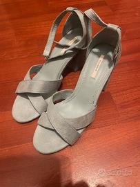 Sandali color acquamarina tg.38