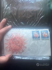 Lotto 8 buste primo giorno e 9 cartoline viaggiate