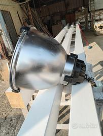 Portalampade in acciao e trasparenti