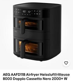 Friggitrice ad aria nuova a doppio cassetto