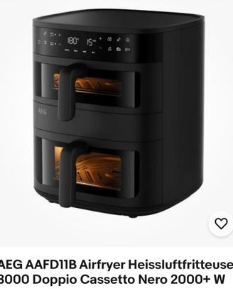 Friggitrice ad aria nuova a doppio cassetto
