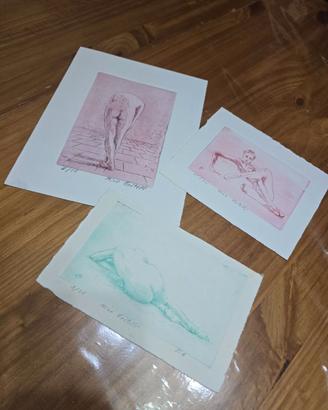 3 Litografie Mico Critelli