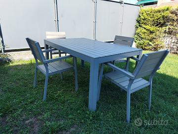 tavolo e sedie giardino da esterno