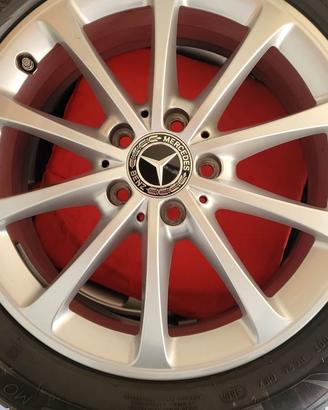 4 Cerchi EM Mercedes 17 +Gomme Michelin 205/55 R17