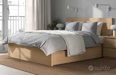 Struttura letto con contenitore 