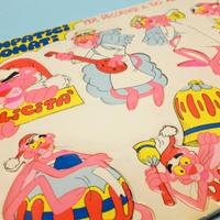 PANTERA ROSA NATALE simpatici sagomati decorazioni