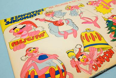 PANTERA ROSA NATALE simpatici sagomati decorazioni