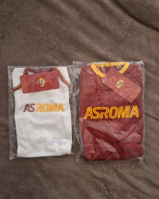 Completo baby AS Roma – body + tutina | Taglia 6 m