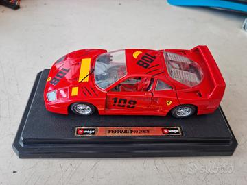 MODELLO 1/24 FERRARI F40 1987 BBURAGO ITALIA 