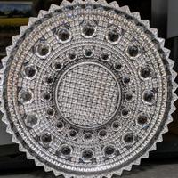 Piatto da portata rotondo in vetro taglio brillant