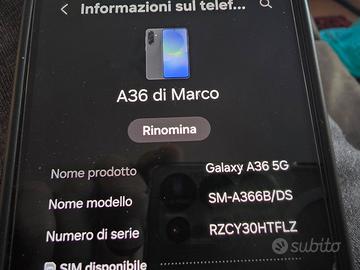 Samsung A36 5G 8/256 Giga 