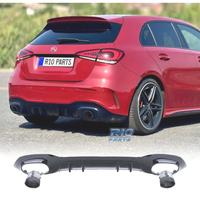 DIFFUSORE MERCEDES CLASSE A W177 18- AMG NERO LUCI