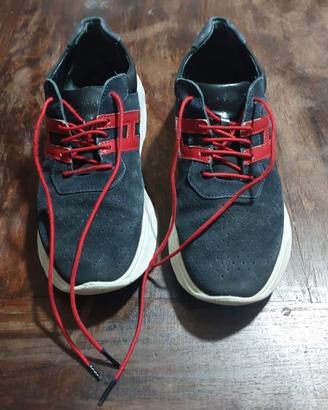 Scarpe Hogan uomo USATE blu e rosse
