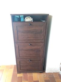 Scarpiera ikea marrone