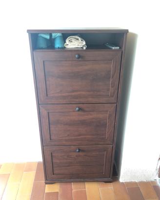 Scarpiera ikea marrone