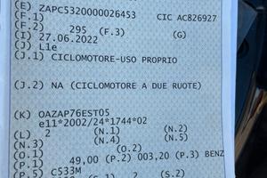 Vespa primavera 50.  Due tempi