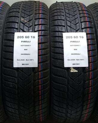 4 GOMME 205 60 16 PIRELLI BR1591