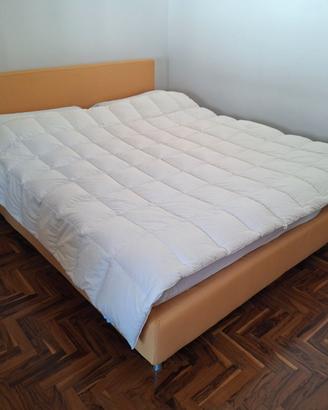 Letto Matrimoniale Imbottito Ocra