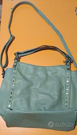 borsa donna pelle colore salvia 