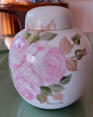 BARATTOLO VASO DI PORCELLANA BIANCA