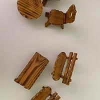 Vintage set di salottini in miniatura