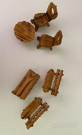 Vintage set di salottini in miniatura