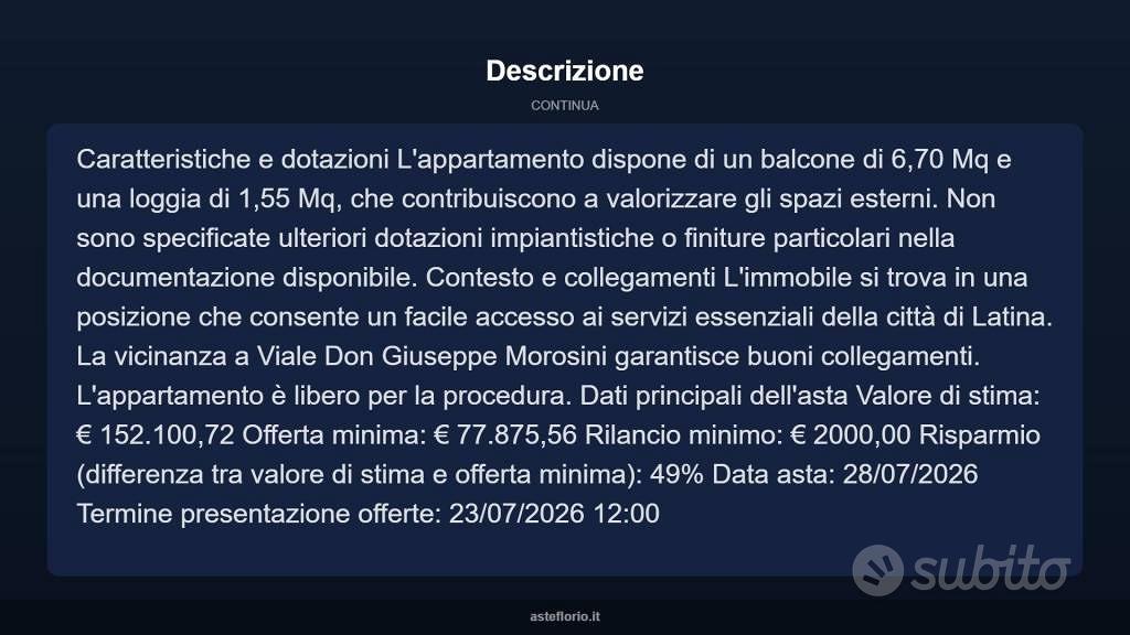 Appartamento – LT - Altro