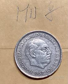 Moneta Spagna 25 Pesetas del 1957 - Espana