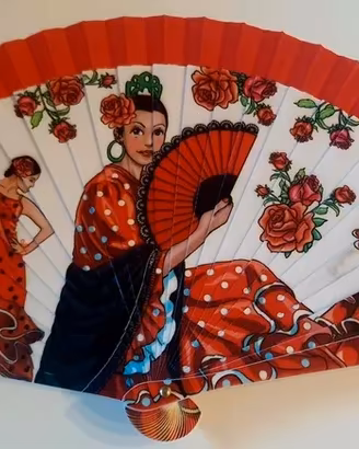 Ventaglio Spagnolo da Flamenco con Scatola