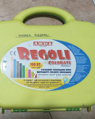 Regoli Colorati ARDA 200 pz completi con valigetta