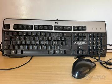 Kit tastiera Hp KU0316 + Mouse ottico layout Italy