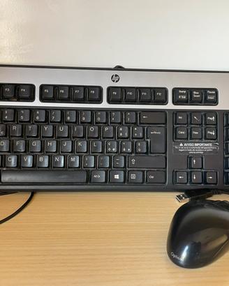 Kit tastiera Hp KU0316 + Mouse ottico layout Italy