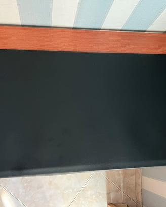 Sottomano Scrivania 80x40 Similpelle Nera