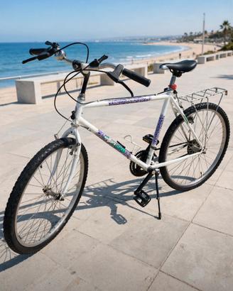 MTB VintageAtala 26”bianca Viola Craklè portapacch
