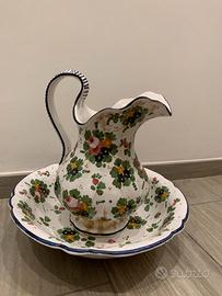 Brocca + catino per lavabo