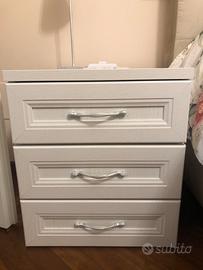 Gruppo notte 2 comodini+ cassettiera