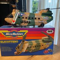VINTAGE GALOOB  ELICOTTERO MILITARE MICROMACHINES
