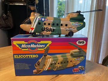 VINTAGE GALOOB  ELICOTTERO MILITARE MICROMACHINES