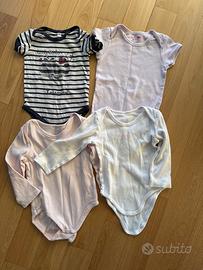 Set body cotone neonato 18/24 mesi