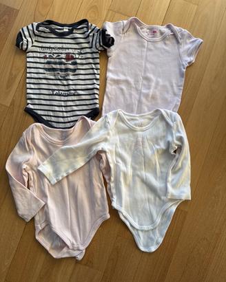 Set body cotone neonato 18/24 mesi