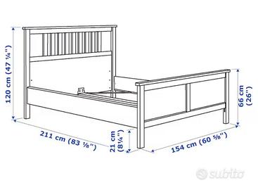 Struttura letto matrimoniale ikea