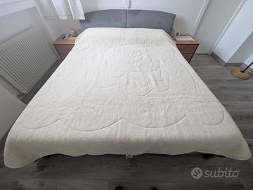 Coperta lana vergine merinos misto cashmere