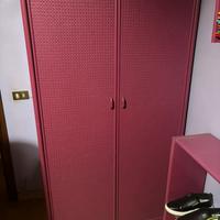 Armadio rosa due ante