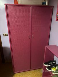 Armadio rosa due ante