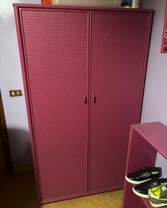 Armadio rosa due ante