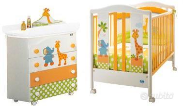 Set Linea Pali Lettino e cassettiera fasciatoio