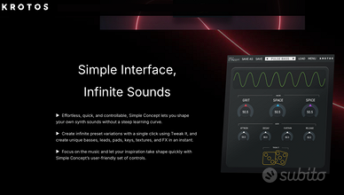 KROTOS AUDIO - synth "SIMPLE CONCEPT"